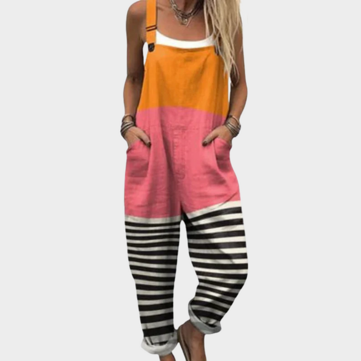 Sommerfeld | Leinen-Jumpsuit mit Blumenmuster