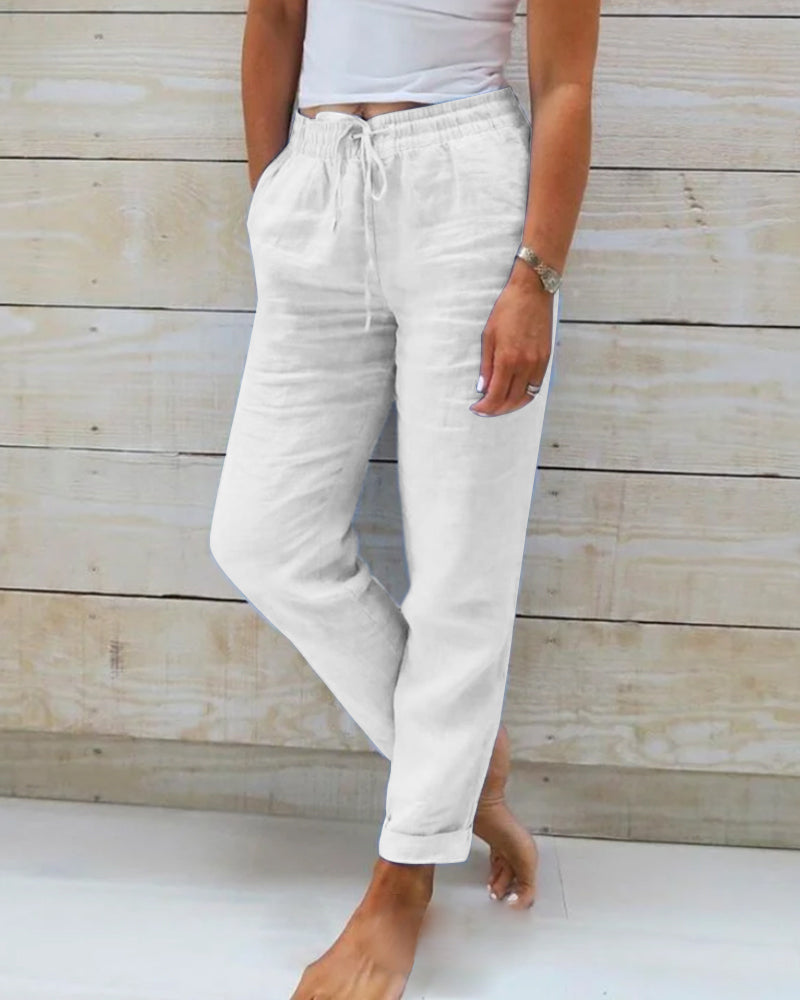 Sommerfeld | Atmungsaktive Leinenhose für Damen (1 Kaufen, 1 GRATIS dazu)