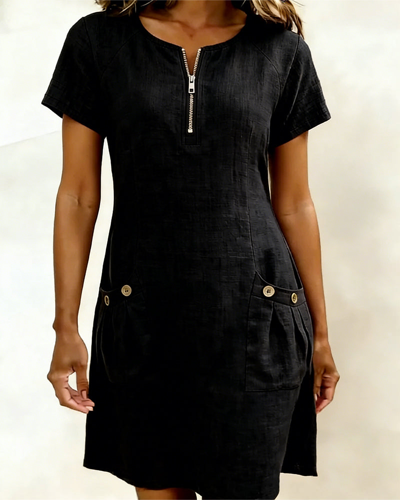 Sommerfeld | Leinenkleid in A-Linie