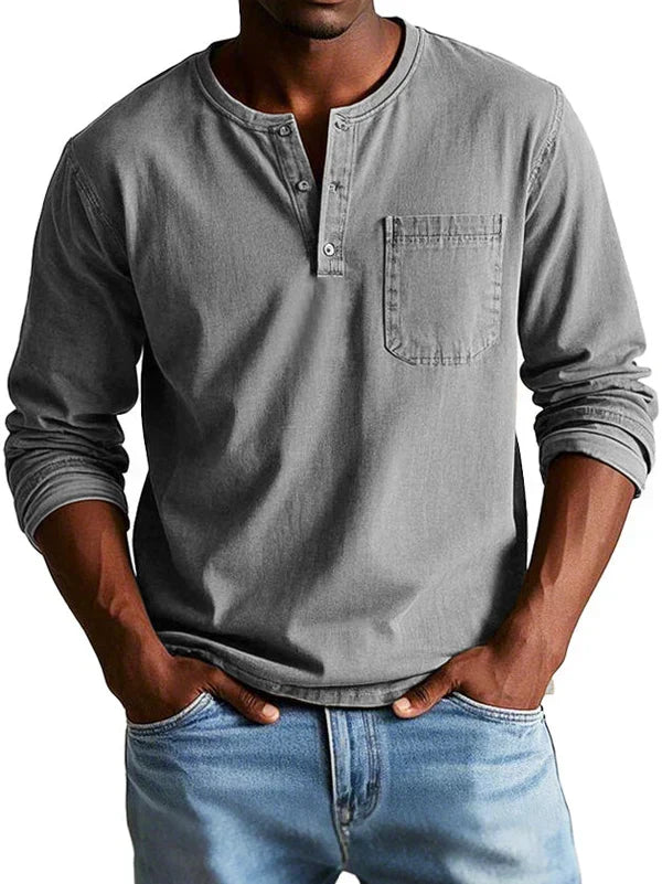 Sommerfeld | Henleyshirt mit langen Ärmeln (1 kaufen, 1 GRATIS dazu)