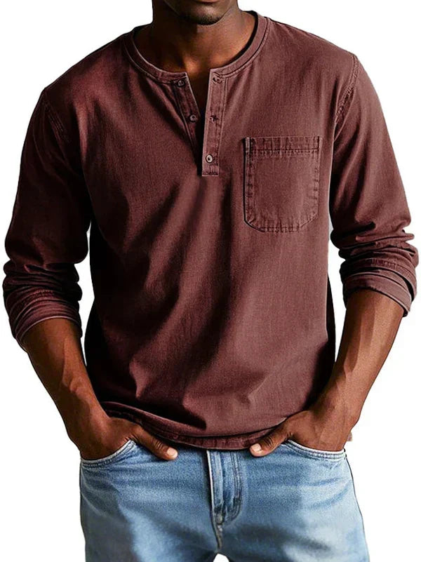 Sommerfeld | Henleyshirt mit langen Ärmeln (1 kaufen, 1 GRATIS dazu)