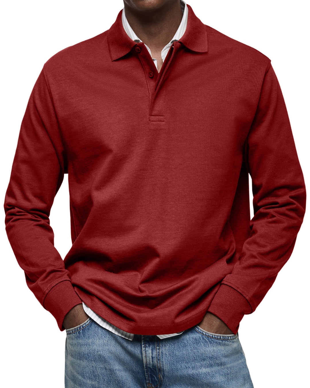 Sommerfeld | Langarm-Poloshirt für Herren (1 kaufen – 1 GRATIS dazu)