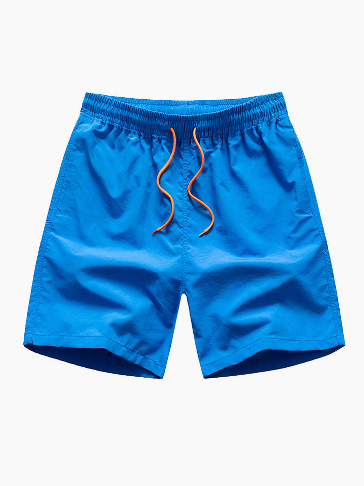 Hemd mit Blumenpflanzenmuster und Knopfleiste sowie Shorts zum Schwimmen