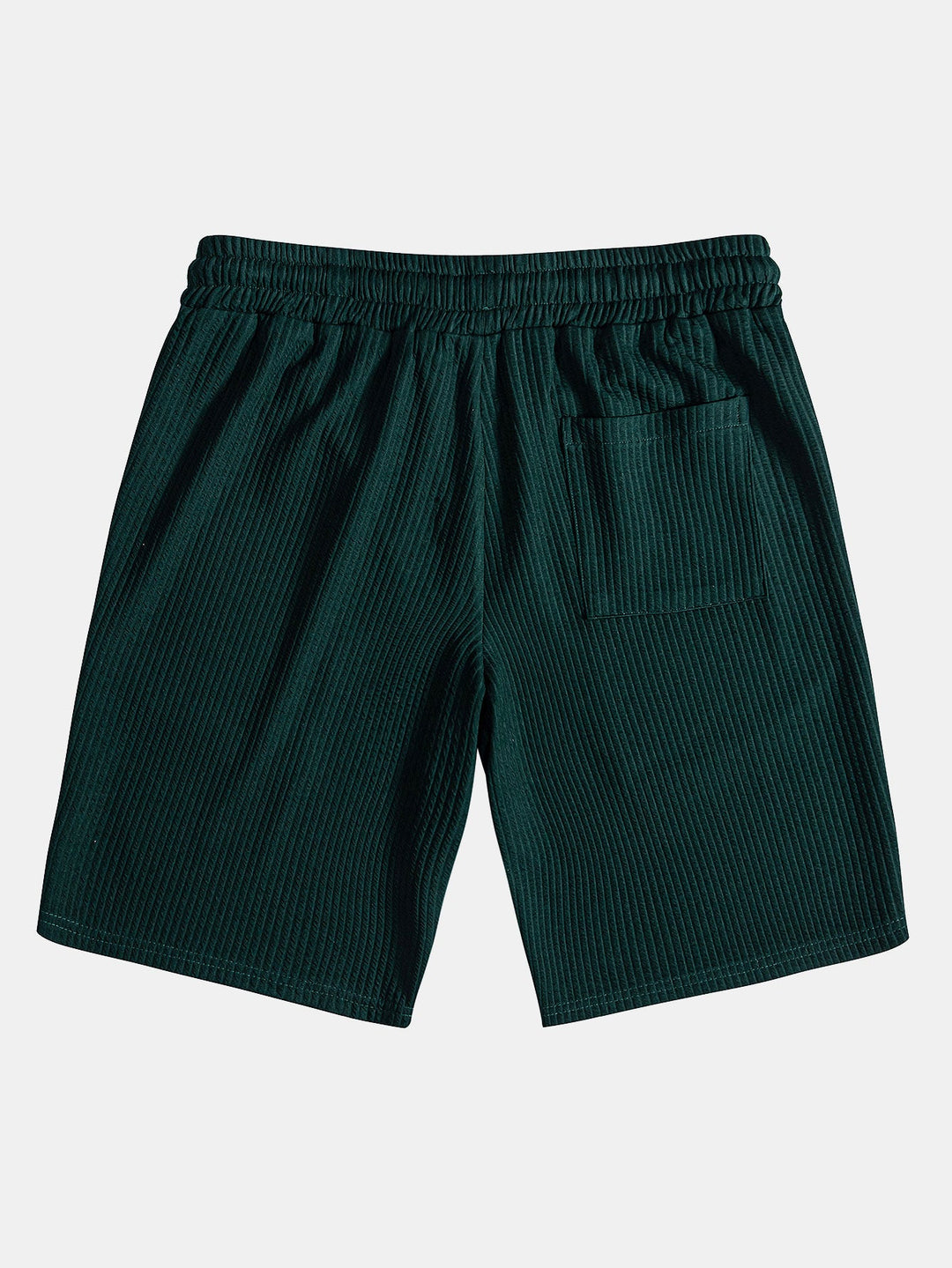 Muscle Fit geripptes Hemd mit Knopfleiste & Shorts