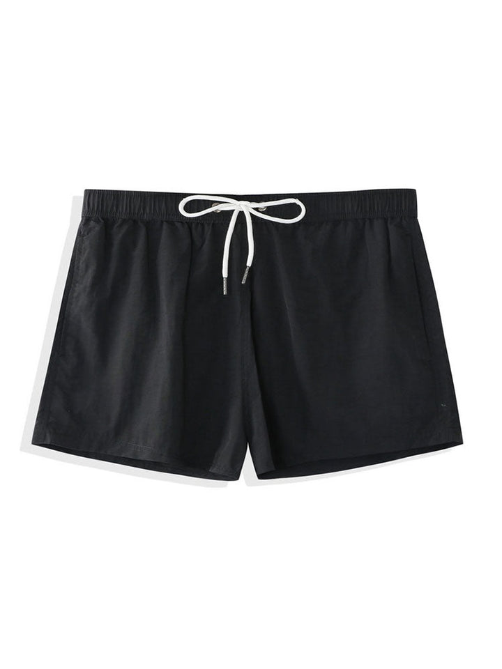 Flamingo Tropischer Print Hemden mit Knöpfen & kurze Schwimmshorts