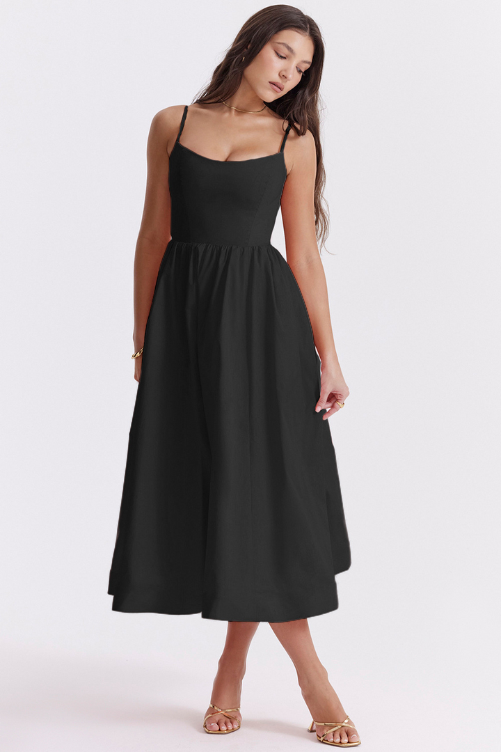 Sommerfeld | Elegantes Korsett Sommer Midi Kleid