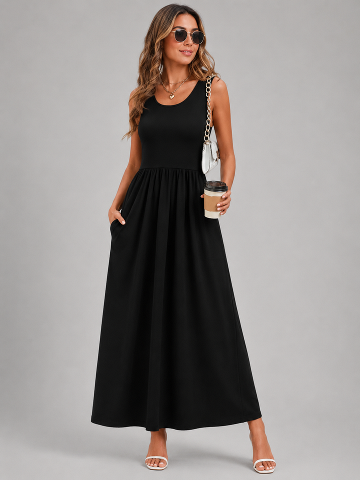 Franziska | Boho-Halterneck Midi-Kleid