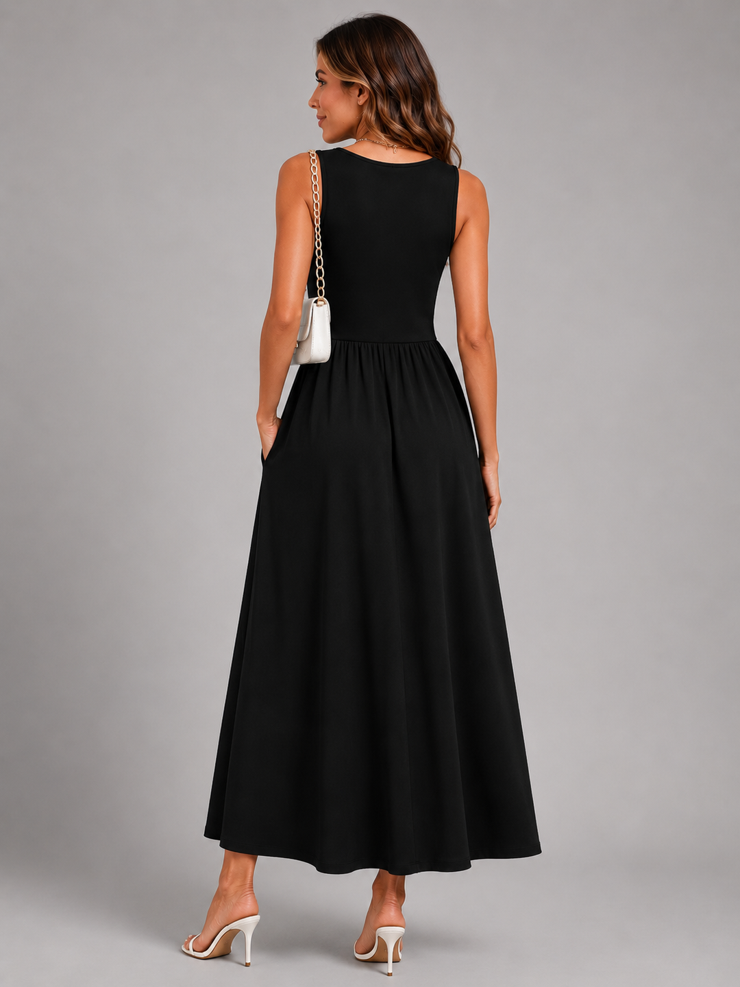 Franziska | Boho-Halterneck Midi-Kleid