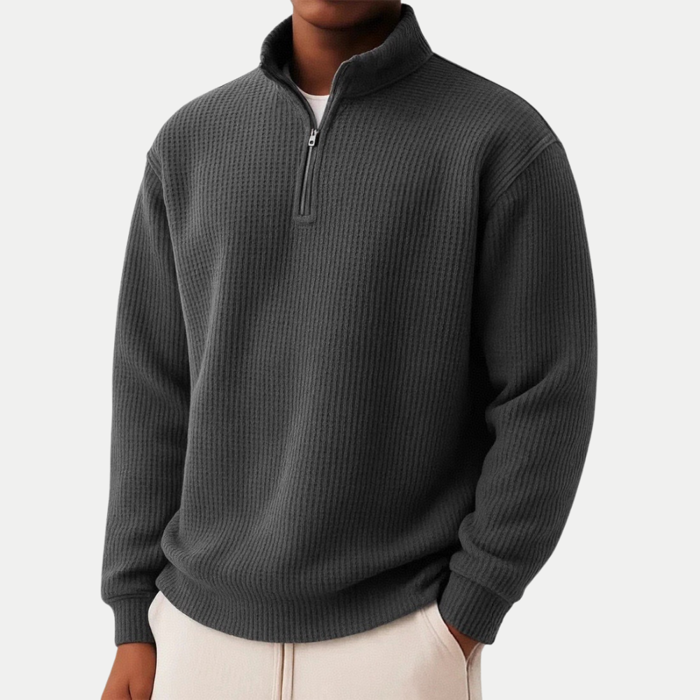 Sommerfeld | Strickpullover mit Troyer-Kragen (1 kaufen, 1 GRATIS dazu)