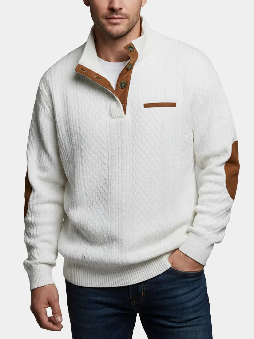 Sommerfeld | Herren-Zopfmuster-Pullover (1 kaufen, 1 GRATIS dazu)