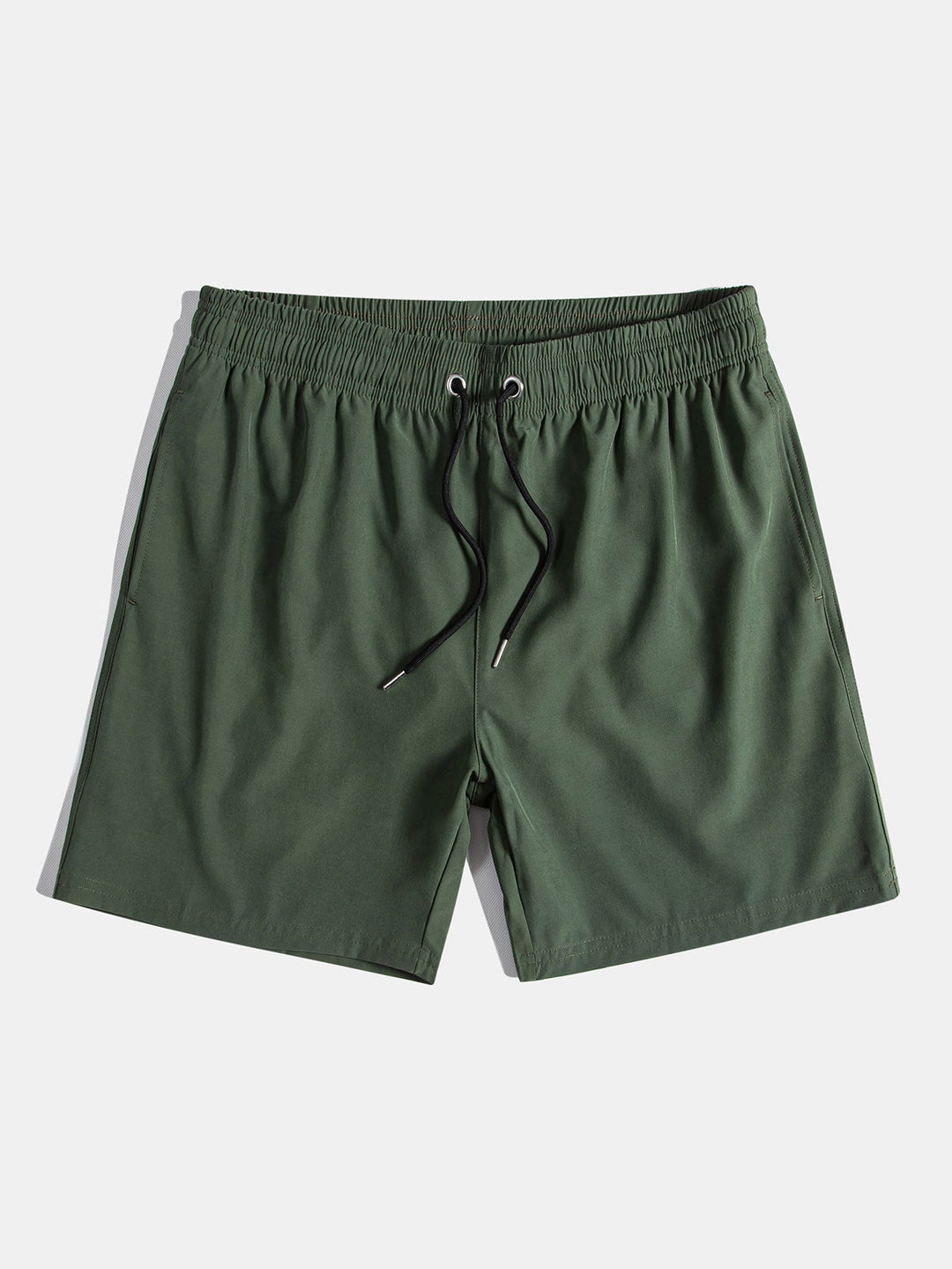 Kalifornien Palmen Print Leinenoptik Baumwolle Button-Up Hemd & Shorts