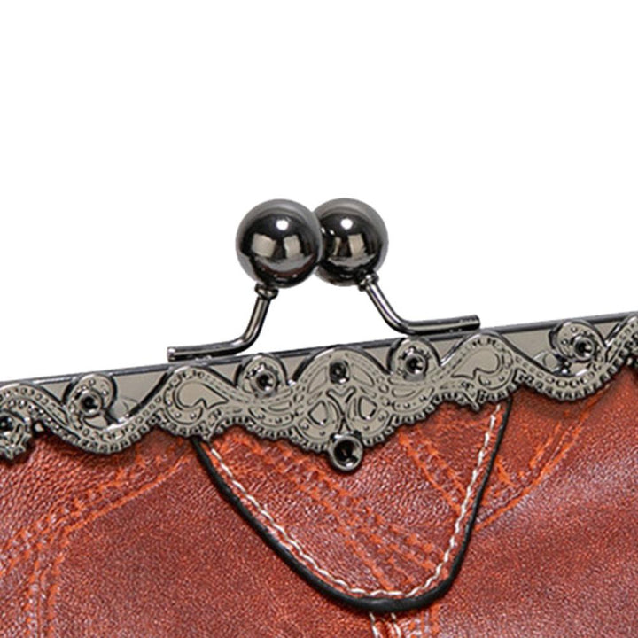 Vintage Kuss-Schloss Handtasche