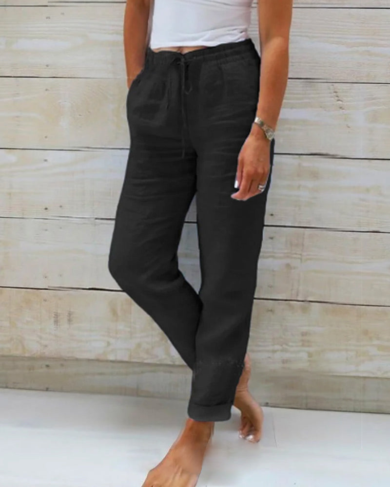 Sommerfeld | Atmungsaktive Leinenhose für Damen (1 Kaufen, 1 GRATIS dazu)