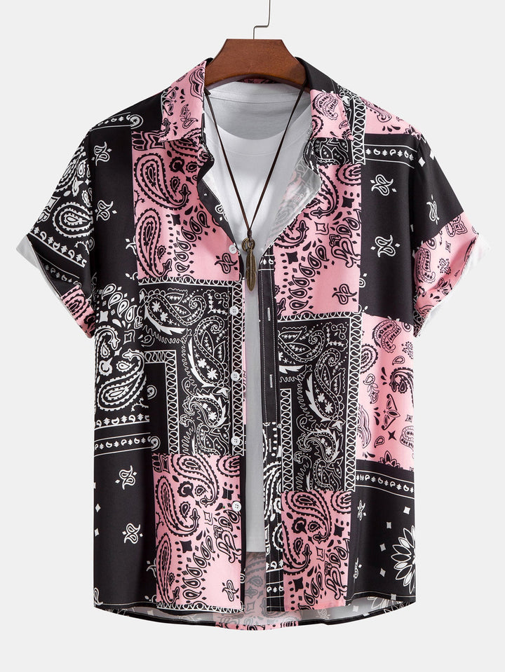 Hemd mit Paisley-Muster #Zufälliges Musterdesign# & Shorts zum Schwimmen