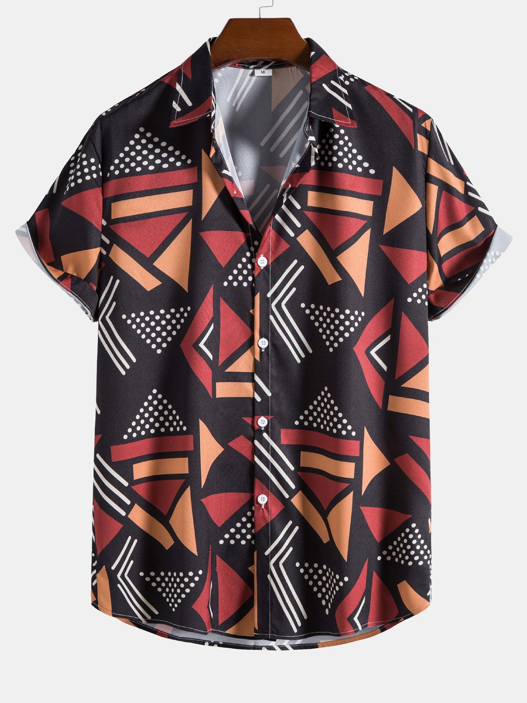 Geometrischer Print Hemd & Schwimmshorts