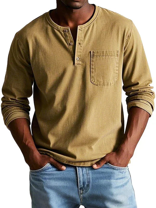 Sommerfeld | Henleyshirt mit langen Ärmeln (1 kaufen, 1 GRATIS dazu)