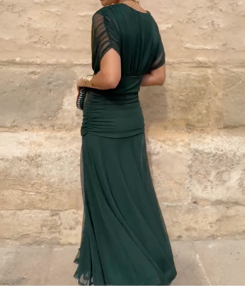 Lady™ - Elegantes Maxikleid für festliche Anlässe mit V-Ausschnitt