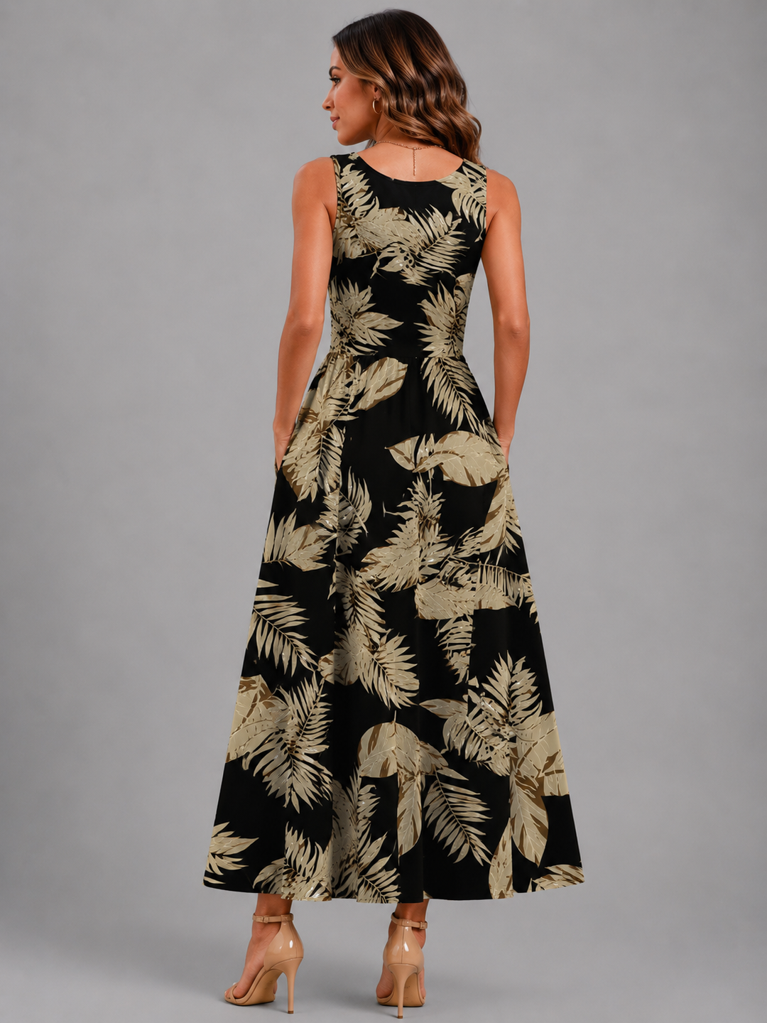 Franziska | Boho-Halterneck Midi-Kleid