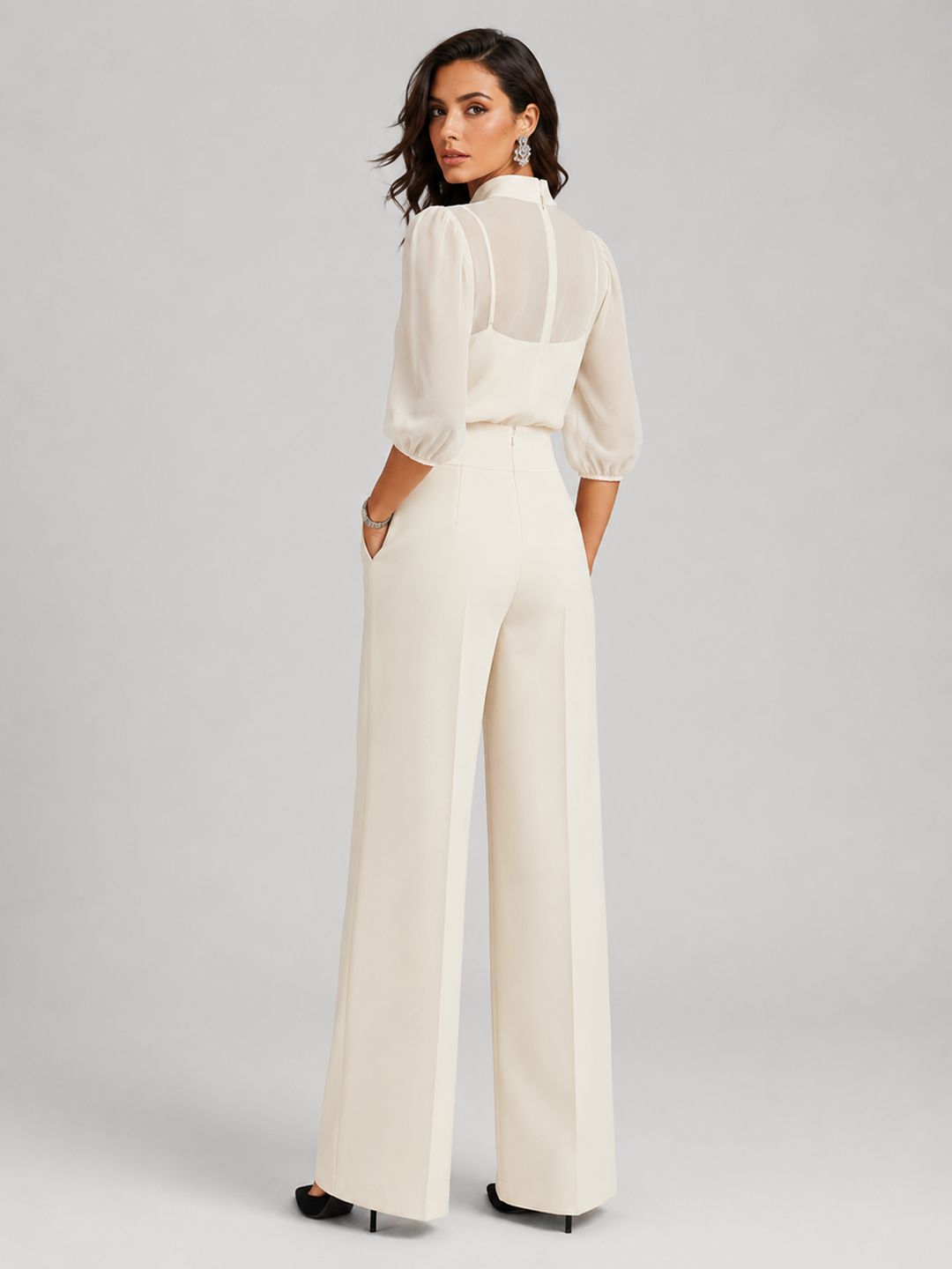 Amara | Dreiteiliges Chiffon-Set