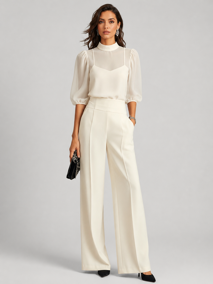 Amara | Dreiteiliges Chiffon-Set