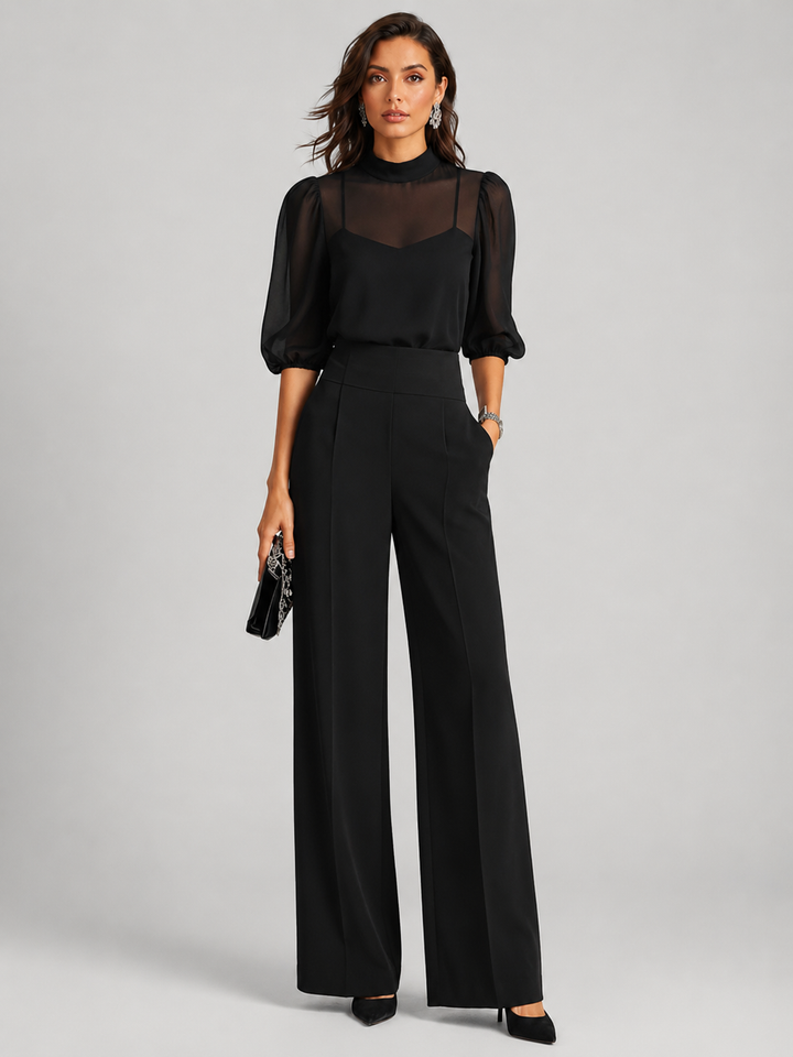 Amara | Dreiteiliges Chiffon-Set