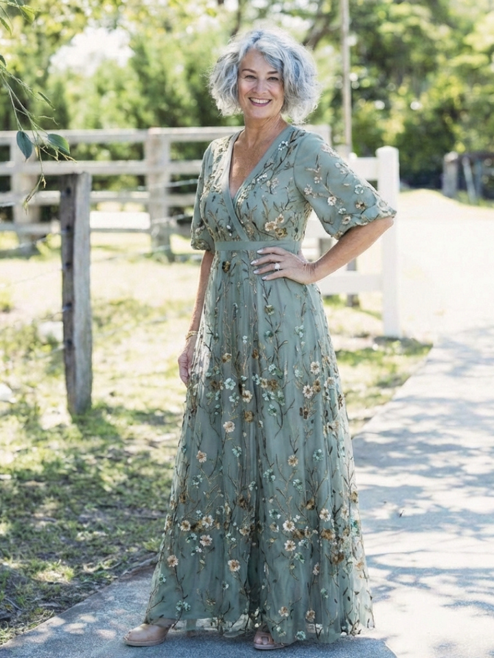 Amelie | Maxikleid mit Blumenmuster