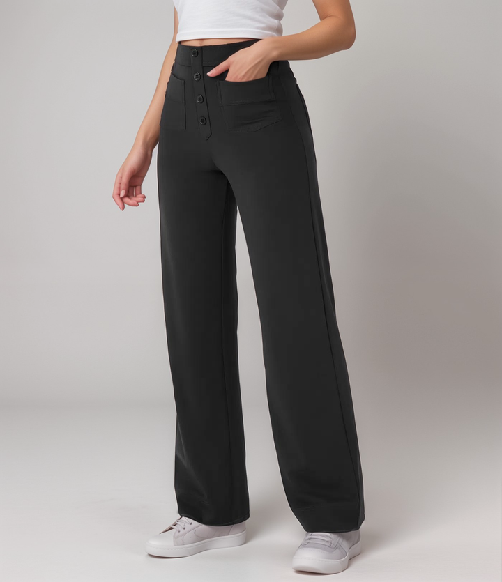 Nina | Elastische Hose mit hoher Taille
