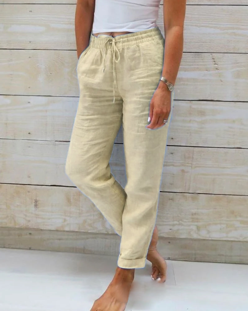 Sommerfeld | Atmungsaktive Leinenhose für Damen (1 Kaufen, 1 GRATIS dazu)