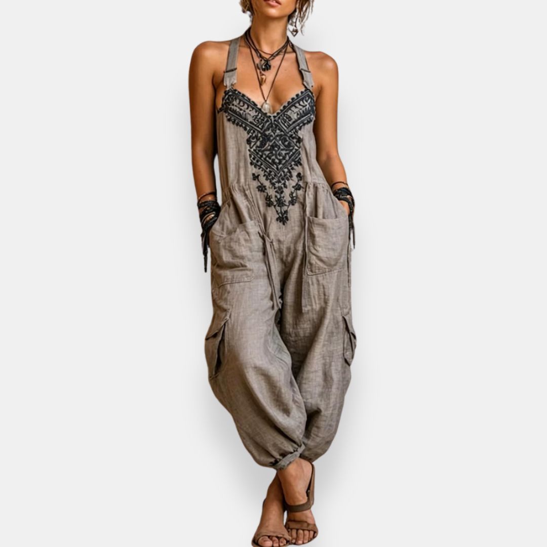 Sommerfeld | Boho-Jumpsuit mit Stickerei