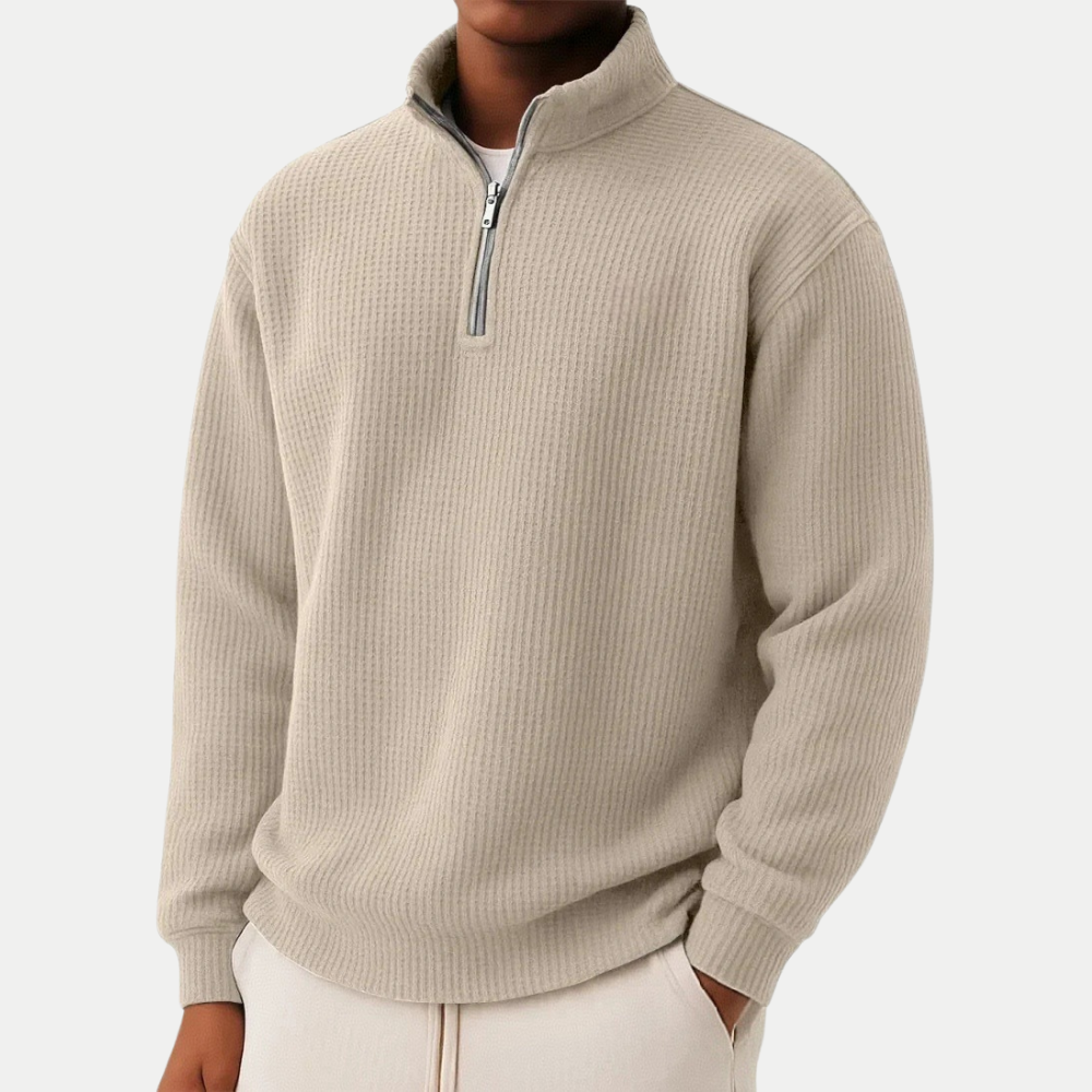 Sommerfeld | Strickpullover mit Troyer-Kragen (1 kaufen, 1 GRATIS dazu)