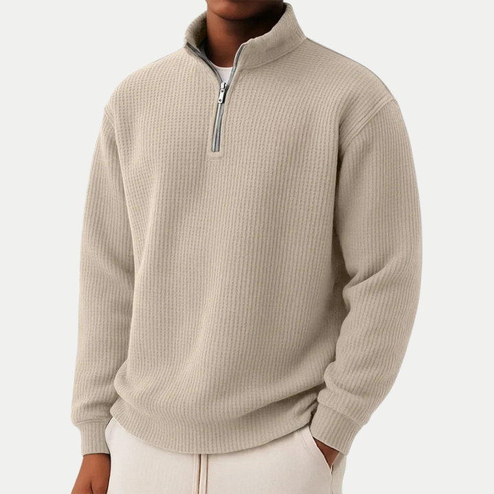 Sommerfeld | Strickpullover mit Troyer-Kragen (1 kaufen, 1 GRATIS dazu)