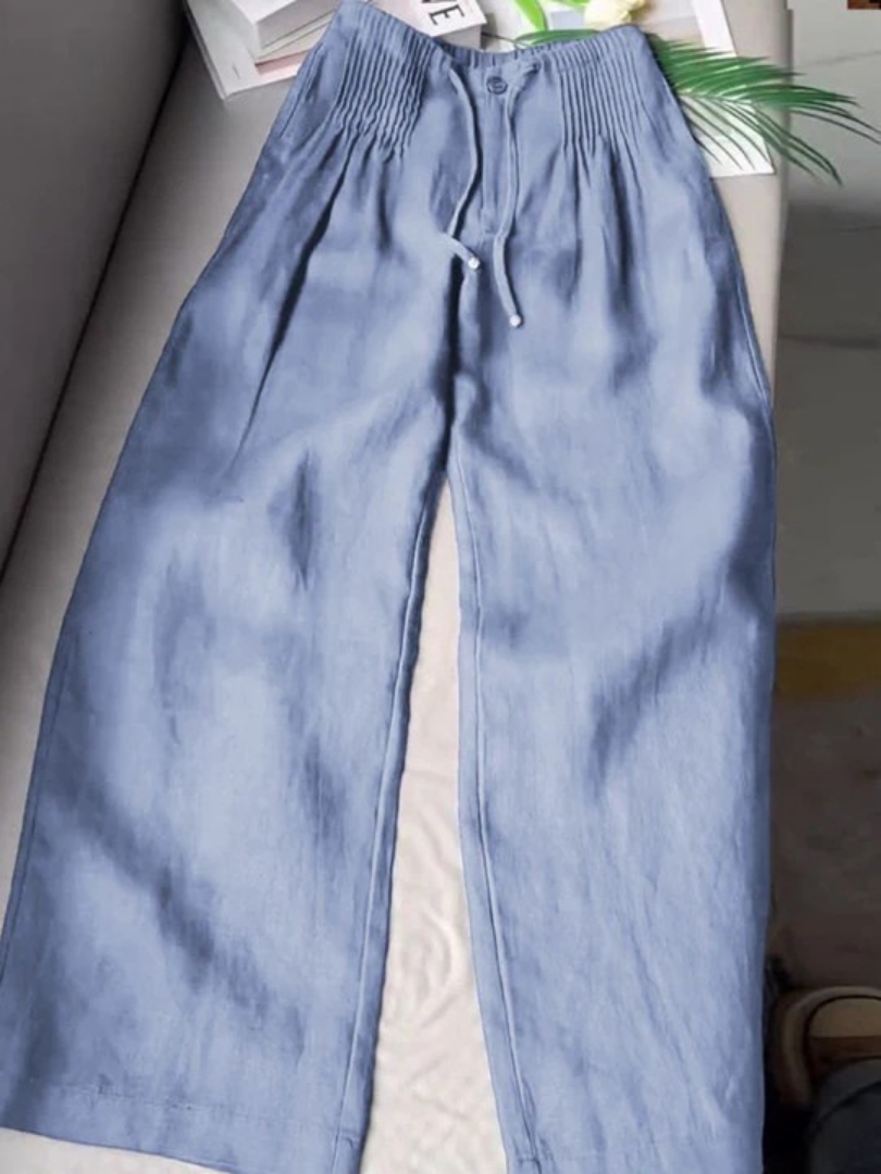 Sommerfeld | Weite Leinenhose für Damen (1 Kaufen, 1 GRATIS dazu)