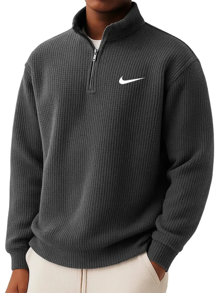 Sommerfeld | Sweatshirt mit Kragen und halbem Reißverschluss (1 kaufen, 1 GRATIS dazu)