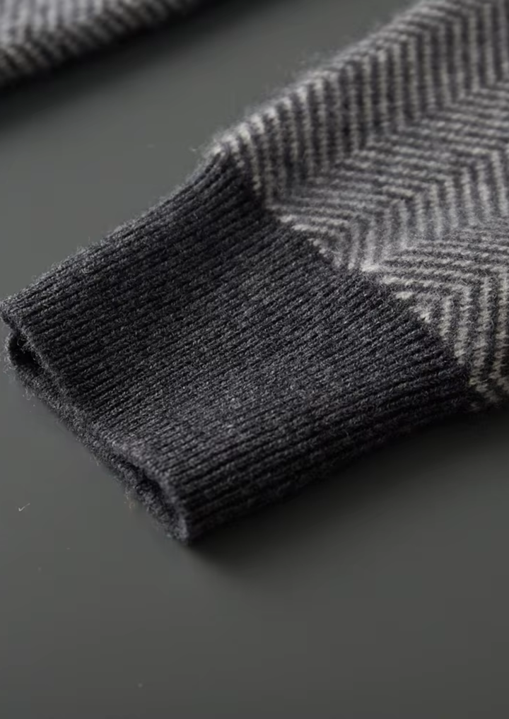 Sommerfeld | Set aus feinster Merinowolle mit Muster