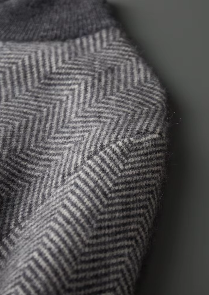 Sommerfeld | Set aus feinster Merinowolle mit Muster