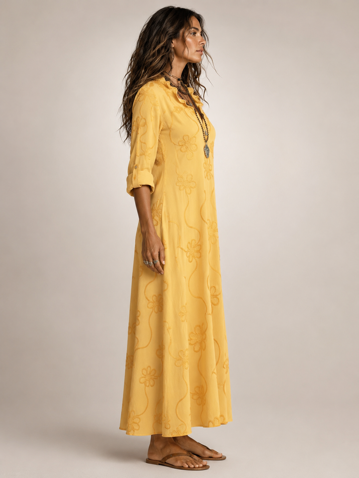 Merle | Bauchkaschierendes Blumen-Sommerkleid