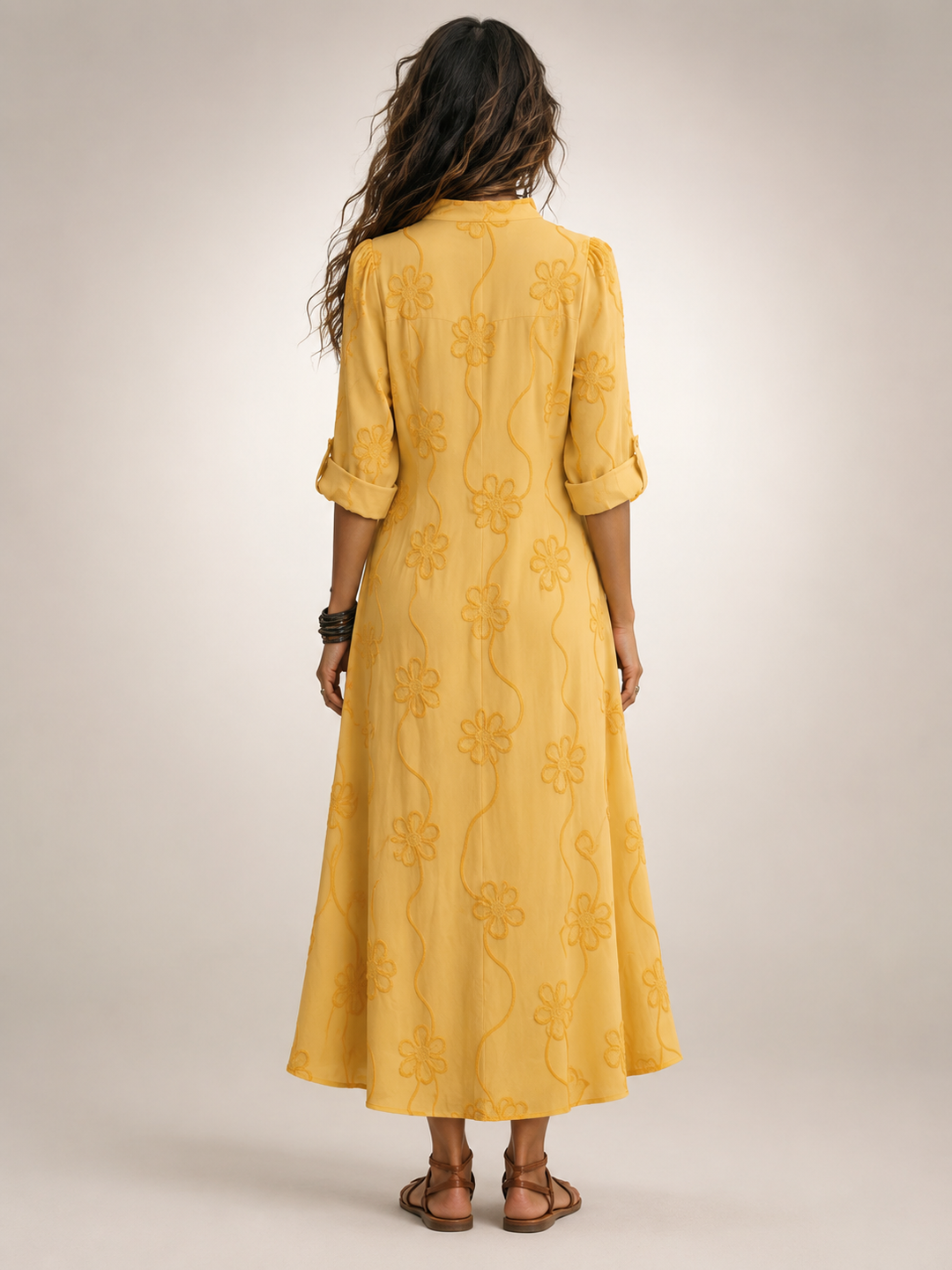 Merle | Bauchkaschierendes Blumen-Sommerkleid