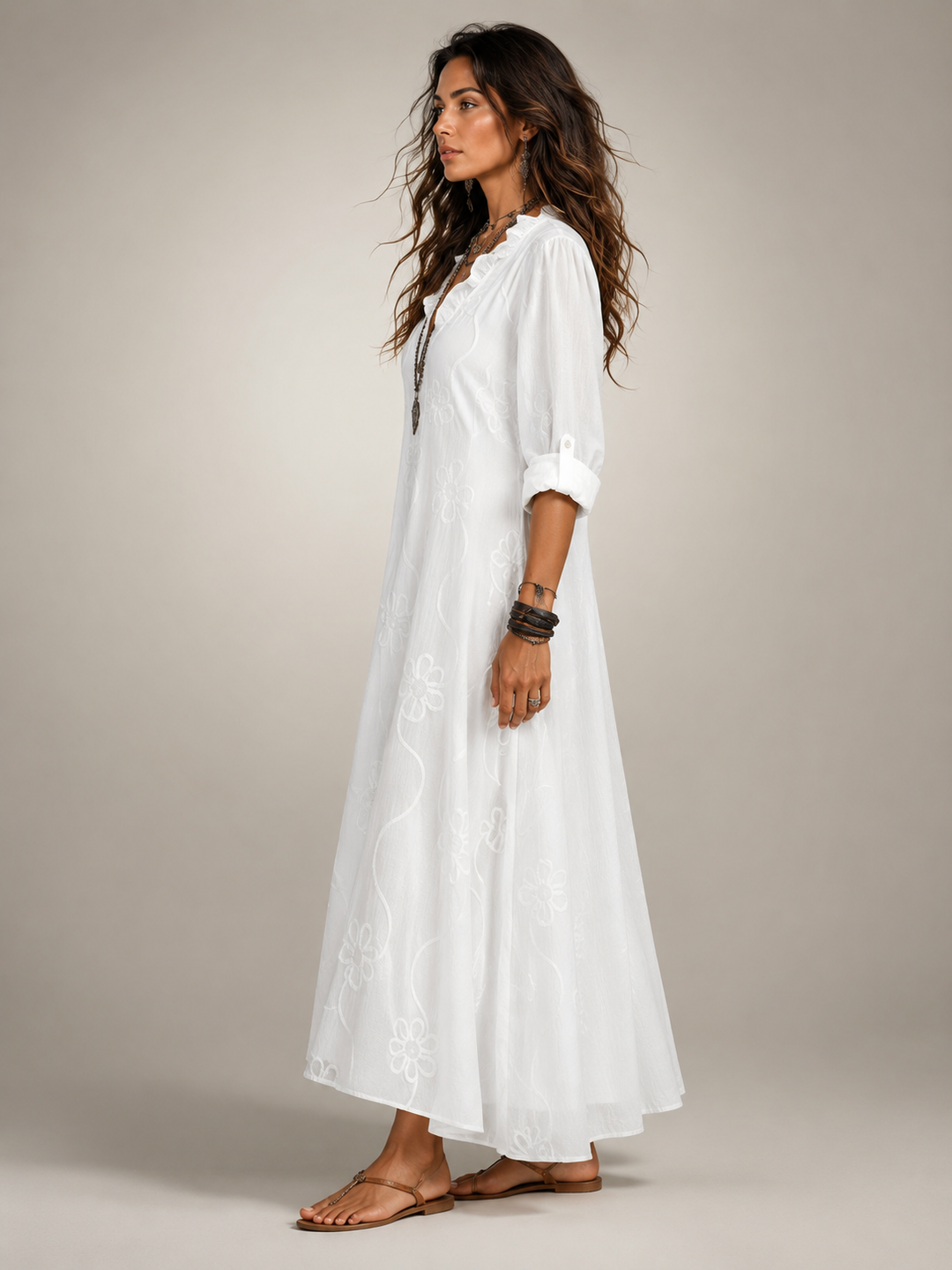 Merle | Bauchkaschierendes Blumen-Sommerkleid