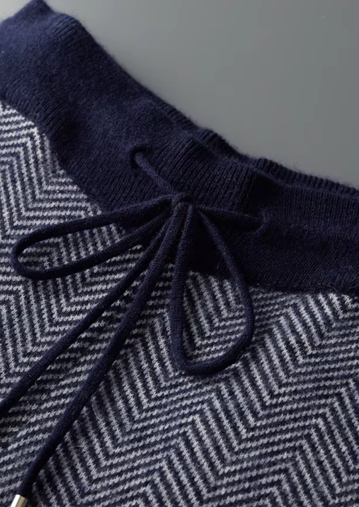 Sommerfeld | Set aus feinster Merinowolle mit Muster