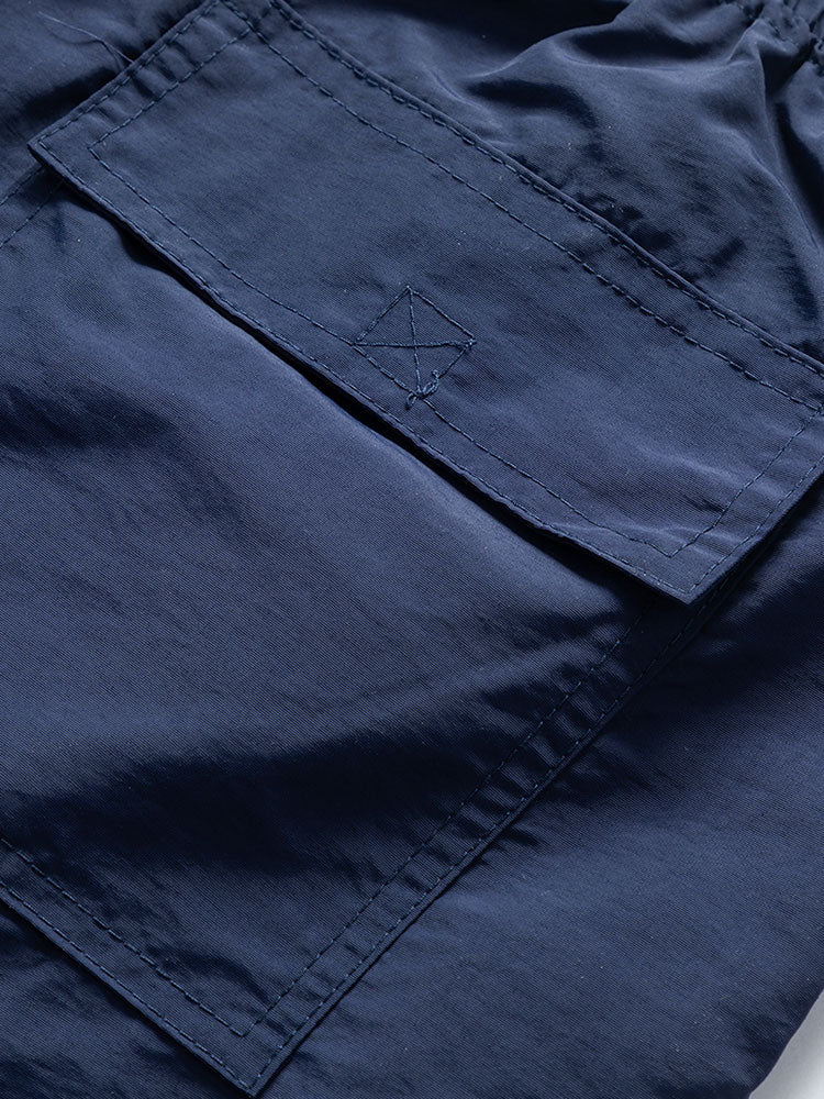 Geometrie Print Hemd mit Knöpfen & Badeshorts