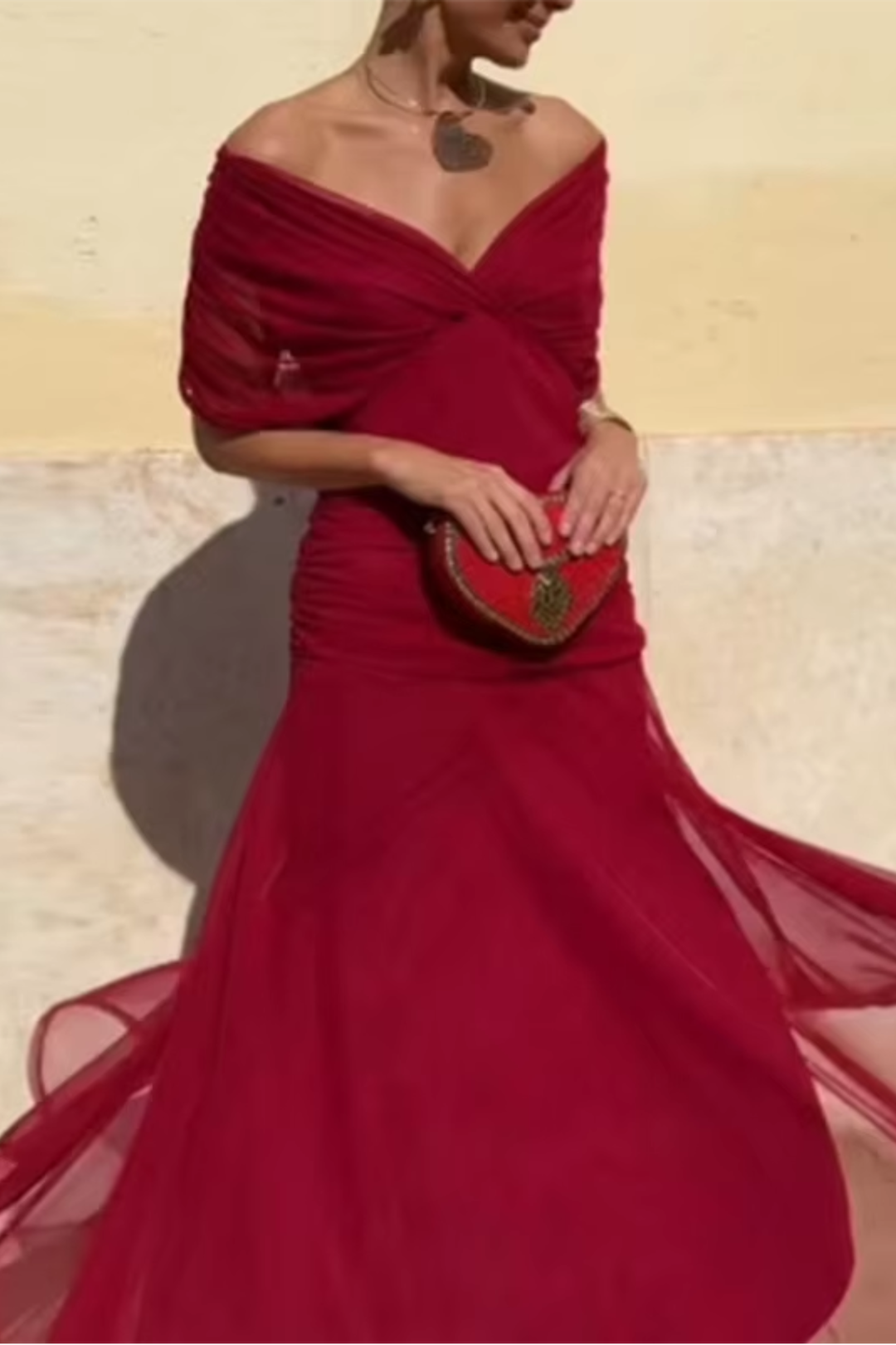 Lady™ - Elegantes Maxikleid für festliche Anlässe mit V-Ausschnitt