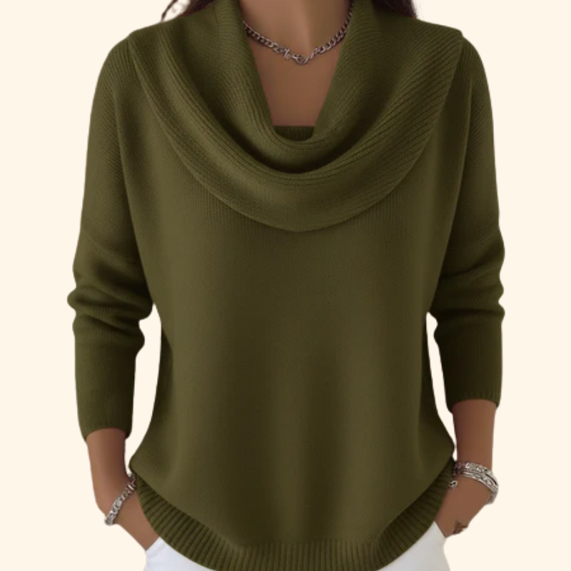 Sommerfeld | Strickpullover mit Drapiertem Ausschnitt