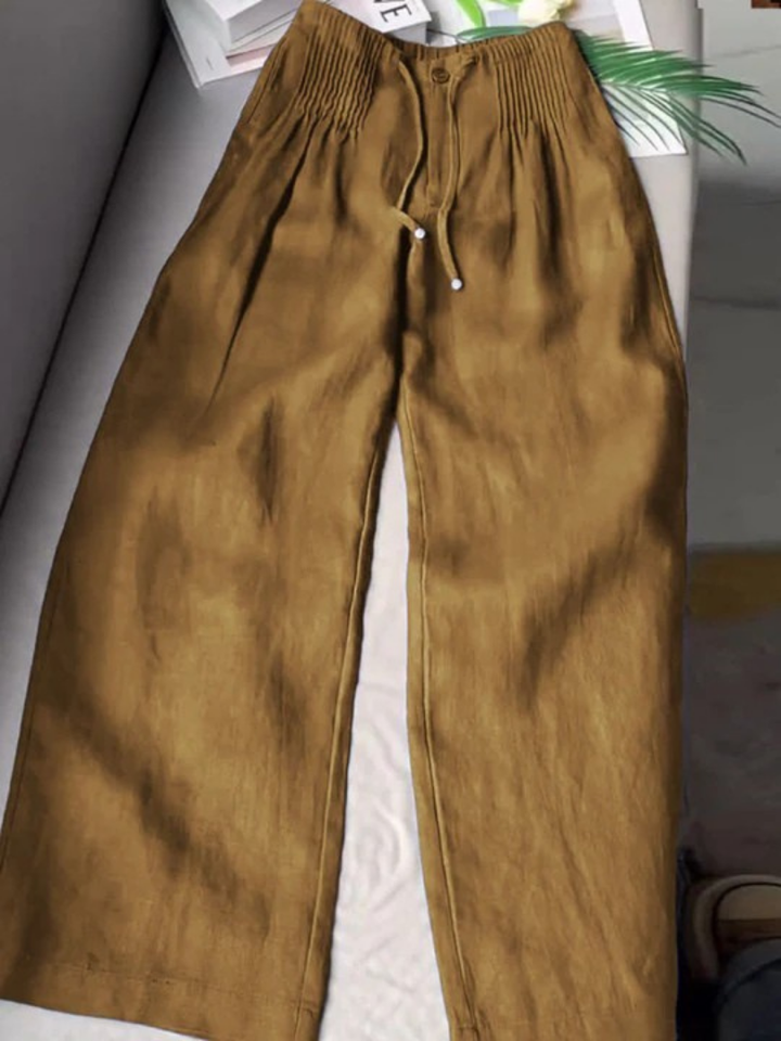 Sommerfeld | Weite Leinenhose für Damen (1 Kaufen, 1 GRATIS dazu)