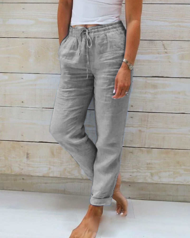 Sommerfeld | Atmungsaktive Leinenhose für Damen (1 Kaufen, 1 GRATIS dazu)