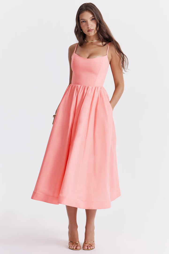 Sommerfeld | Elegantes Korsett Sommer Midi Kleid