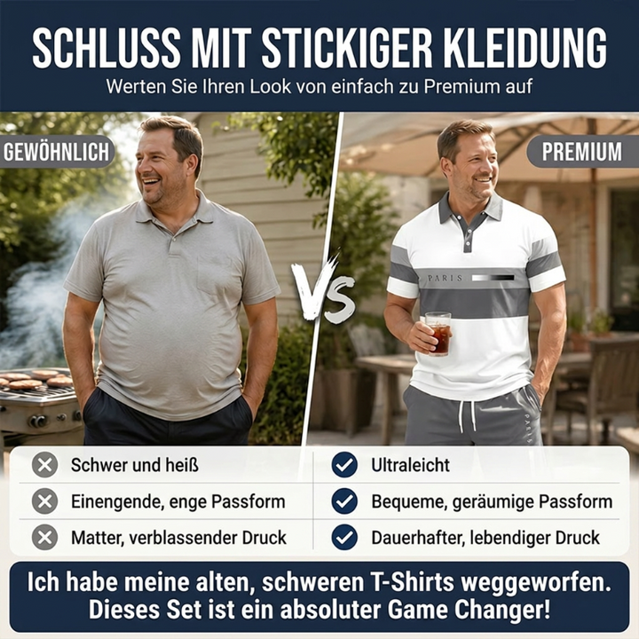 Sommerfeld | Sommer-Set mit Poloshirt und Shorts für Herren