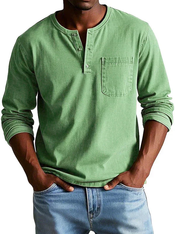 Sommerfeld | Henleyshirt mit langen Ärmeln (1 kaufen, 1 GRATIS dazu)