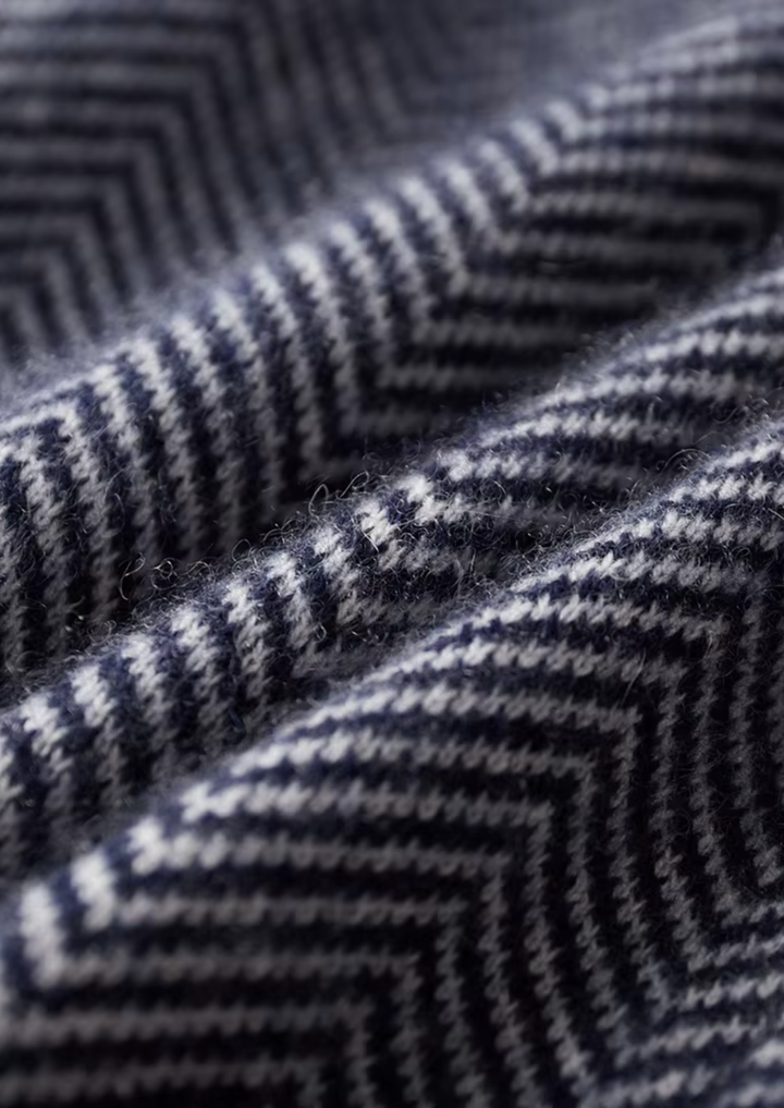 Sommerfeld | Set aus feinster Merinowolle mit Muster