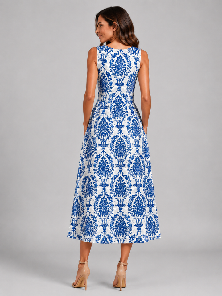 Franziska | Boho-Halterneck Midi-Kleid