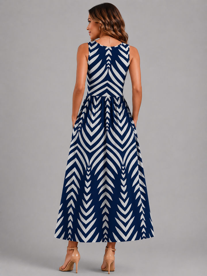 Franziska | Boho-Halterneck Midi-Kleid